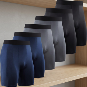 Shorts de basketball pour hommes, sportifs, en tricot, à séchage rapide, taille élastique, respirants, écologiques, en spandex/polyester, avec poches - Product Image 3