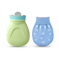 Mini sac à eau chaude et froide en Silicone, sacoche Portable étanche, Durable et mignonne, pour bouteille d'eau chaude et froide, pour l'hiver, 1 pièce, 340ml