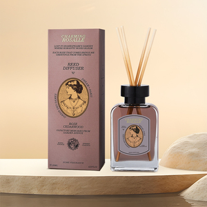Diffuseur <span class=keywords><strong>de</strong></span> <span class=keywords><strong>parfum</strong></span> d'ambiance sans flamme Royal Vintage Charming Rosalle Rose Mate Tea Sandalwood 120ml, longue durée, à base d'huiles essentielles - Product Image 2