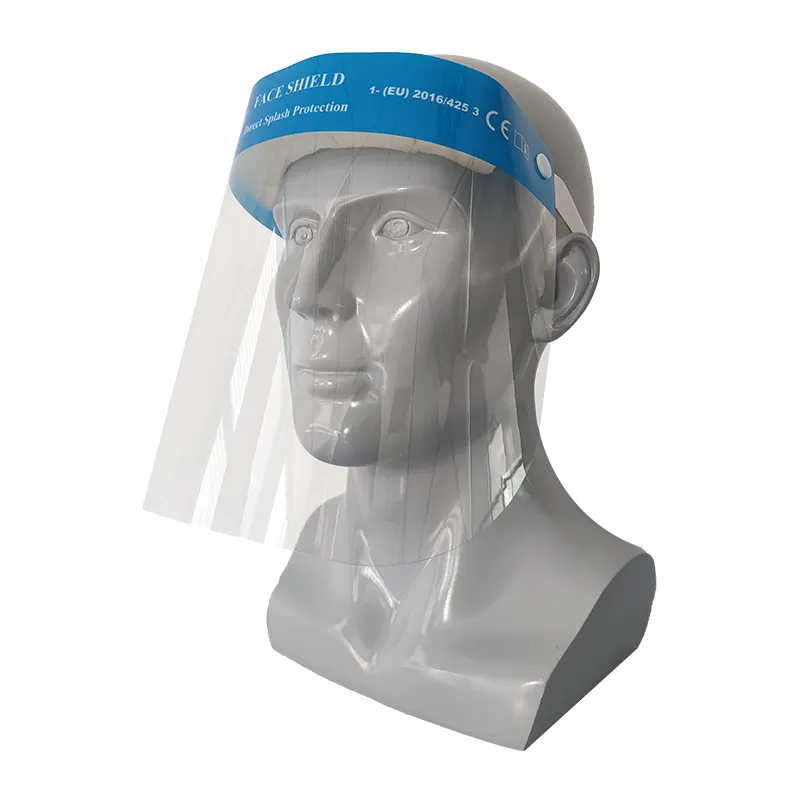 Fascia di alta qualità Anti-appannamento trasparente antiappannamento per testa elastica e medicale a basso costo visiera monouso