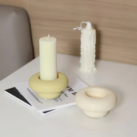 Bougeoirs en céramique uniques de style crème pots de lanterne de Noël pour la décoration de la maison d'encens