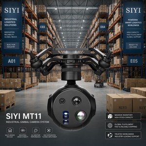 SIYI UniPod MT11 Stabilisateur 3 axes avec capteur quadruple, 4K HD, thermique et télémètre laser pour inspection, cartographie et relevés aériens par drone - Product Image 4