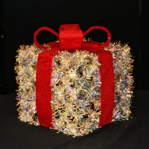 Three-Piece <b>Christmas</b> New Year Theme Classic Style PVC Ironwork Atmosphere Decoration Luminous Ornaments <b>Gift</b> <b>Box</b> Doll <b>Christmas</b> - Product Image 3