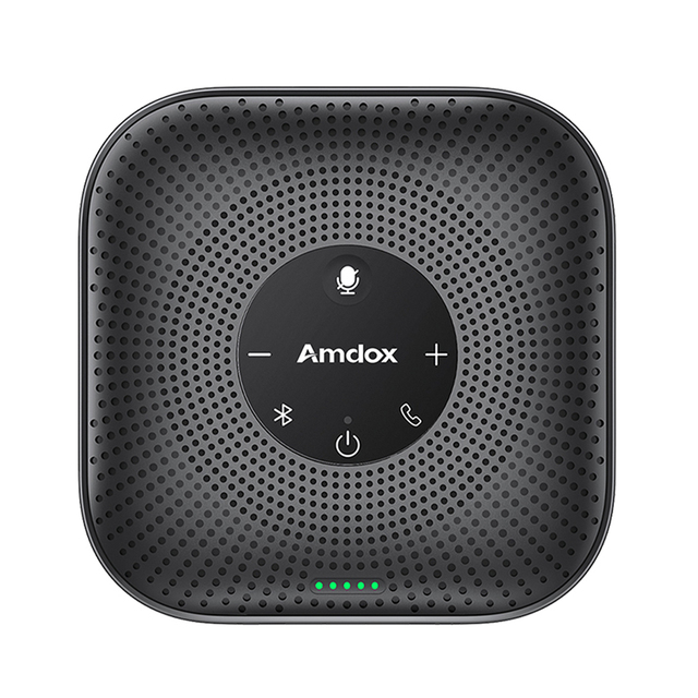 360 Omnidirectional Wireless Microphone 4 AI Microphone Array Audio Conference System with Dual-Talk Function 10 Hours Talk Time