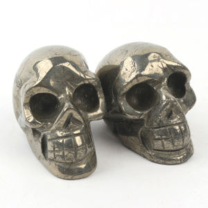 Teschi di cristallo di pirite giallo naturale da <span class=keywords><strong>2</strong></span> pollici di alta qualità per la decorazione - Product Image 4