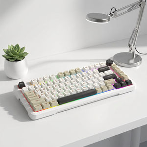 2024 neue 75% kabellose Dichtung RGB-Gaming-Tastatur 81 Tasten 3-Modi Hot-Swap-Buchse Spezielle mechanische Tastatur mit Knopfs teuerung - Product Image 1