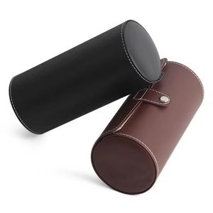 Boîte ronde compacte pour articles de luxe, style rétro, étui cylindrique, cadeau idéal pour les passionnés de montres - Product Image 3