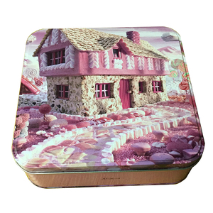 Wholesale Food Grade Empty Square Cookies Cake Tin Box Mooncake Tin Box