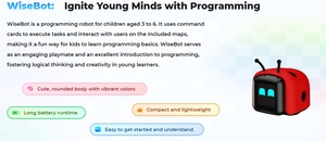 Kit di Programmazione WiseBot di ZMROBO con Scheda di Comando per Stimolare la Curiosità e l'Interesse degli Bambini nell'Esplorazione - Product Image 6