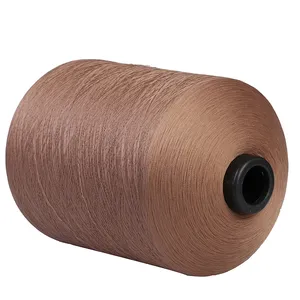 공장 사용자 정의 컬러 높은 탄성 원사 양말 뜨개질 100% 폴리 에스테르 높은 스트레치 원사