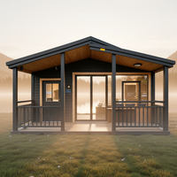 Maison conteneur extensible de 20 pieds, mobile, préfabriquée, facile à installer, avec chambre, cuisine, salon, idéale pour hôtel moderne, école, garantie 3 ans