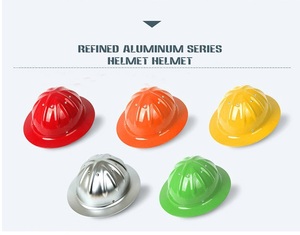 خوذة صلبة كاملة الحافة من سبائك الألومنيوم معتمدة من <span class=keywords><strong>CE</strong></span> وANSI، قابلة للتعديل بنظام الراتش، مقاومة للصدمات للبناء والتعدين - Product Image 4