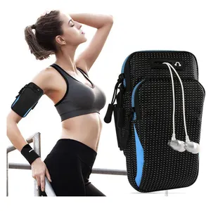 Deportes correr brazo banda soporte para teléfono móvil al aire libre correr teléfono móvil deportes brazo bolsa caso correr brazo bolsa teléfono móvil bolsa