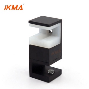 Sistema di porte scorrevoli per doccia guida a pavimento per porte in vetro con pannello fisso inferiore di ricambio in acciaio inossidabile 304 - Product Image 4