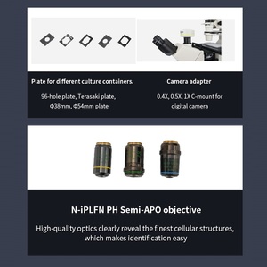 Microscopio a fluorescenza invertito Boshida BD-NIB910 con <span class=keywords><strong>obiettivo</strong></span> APO e illuminazione a LED a contrasto di fase - Product Image 3
