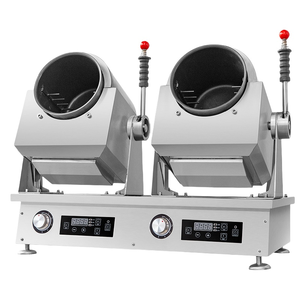 Machine à Frire les Légumes Commerciale Innovante avec Panier de Friteuse et Tambour Rotatif - Product Image 1