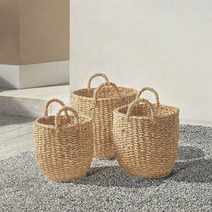 Cesta de Almacenamiento Plegable Rectangular de Seagrass Tejida a Mano, Ecológica, de Calidad Premium, Tamaños Personalizables, Decoración Moderna para el Hogar, Venta al Por Mayor - Product Image 3