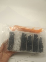 Lot de 100 attaches de fixation pour voiture, clips de retenue à surface lisse, rivets en plastique pour pare-chocs et garnitures de porte