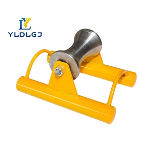Galet <span class=keywords><strong>de</strong></span> câble en aluminium, cadre jaune, réglable, avec molette usinée, robuste, pour tirage <span class=keywords><strong>de</strong></span> câbles et applications d'infrastructure - Product Image 5