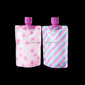 Custom 30ml 60ml 100ml Plastic Packaging Spout Pouch Refillable Travel Subpackage Bag Shampoo Pouches Facial Cream Liquid Bag - Product Image 5