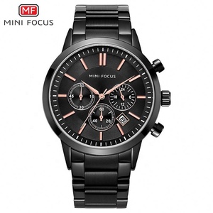 Montre à quartz pour homme, acier inoxydable, calendrier, chronographe, montre de sport, Relogio Masculino - Product Image 4