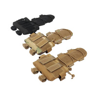 REVIXUN Pochette tactique Molle pour batterie de casque Pochette amovible pour équipement Accessoires Sac à contrepoids Sac de contrepoids