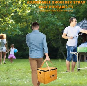 OEM Reusable Tyvek <b>Large</b> Capacity Waterproof <b>BBQ</b> Meat Resting Bag Zipper Closure Portable Foldable Wide Mouth for Brisket - Product Image 3