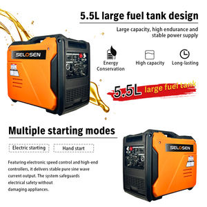 Générateur à essence 12V 24V DC, plusieurs méthodes de démarrage, y compris le démarrage électrique à distance, automatique et par rappel, silencieux, Stromerzeuger - Product Image 2