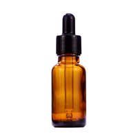 Flacons compte-gouttes en verre vert de plusieurs tailles, bouchons pipette noirs opaques, pour huiles essentielles, sérums faciaux, contenants cosmétiques vides