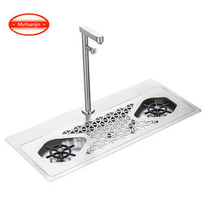 <span class=keywords><strong>Grifo</strong></span> comercial de alta presión de acero inoxidable con arandela de taza integrada para uso en cafeterías - Product Image 1