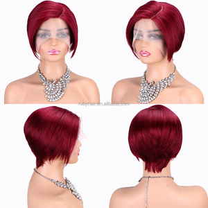 Bán buôn 13x4 đỏ ELF cắt ren phía trước Tóc Giả giải phóng mặt bằng bán Brazil tóc giả tóc giả tóc giả giá rẻ chất lượng cao Nhà cung cấp - Product Image 1