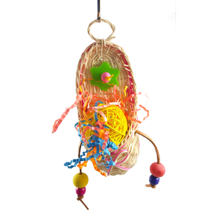 Wholesale Eco-Friendly <strong>Bird</strong> Toys Crinkly Paper Tinkle Bells and <strong>Bird</strong> <strong>Nest</strong> for Parrots Chew Toys - Product Image 2