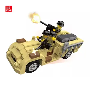 JIESTAR 277 pz WW2 LRDG veicolo d'assalto a lungo raggio moc costruzione building block mattoni giocattoli esercito militare veicolo camion giocattolo