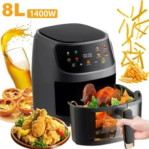 Friggitrici ad aria intelligente 8L grande capacità per uso domestico multifunzionale <span class=keywords><strong>Smart</strong></span> Oil-free senza fumo AirFryers forno elettrico 220V - Product Image 6