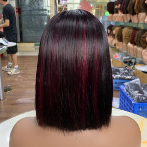 Perruques en cheveux lisses 4x4 pour usage quotidien, super double trame, 8 pouces, bonnet en dentelle suisse respirant pour plus de confort - Product Image 4