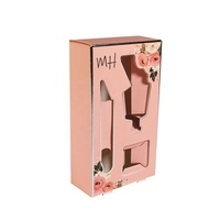 Outil de maquillage de soin de la peau de luxe personnalisé forme spéciale noël cosmétique beauté carton cadeau boîtes d'emballage en papier ensemble avec fenêtre