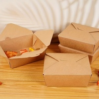 Boîte à emporter pour hamburgers, frites, ailes de poulet frites, en-cas, restauration rapide, emballage personnalisé, boîte en papier pour hamburgers, poulet