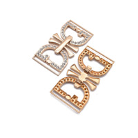 2020 femmes sandales boucle strass boucle or brillant chaussures accessoires chaussures boucle