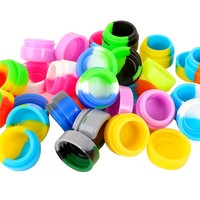 Mini pots en caoutchouc antiadhésifs de 2 ml au design de dessin animé portable avec couvercles pour l'école, les fêtes, les cosmétiques, les voyages - Contenants de stockage de qualité alimentaire