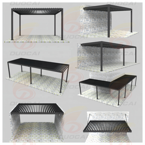 Pérgola Motorizada Impermeable de Aluminio con Marco con Recubrimiento en Polvo y Pantalla, en Tamaños 3x3, <span class=keywords><strong>3x4</strong></span>, 4x3, 4x4, 4x5, 4x6, 6x3, 6x4, 6x5 y 6x6 m - Product Image 2