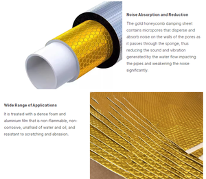 Design moderno pannello insonorizzato per auto pannelli in schiuma acustica per accessori auto termoassorbente e <span class=keywords><strong>materiale</strong></span> di isolamento acustico - Product Image 4