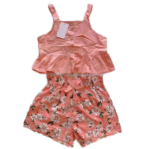 儿童夏季混合设计服装批发库存，适合0~10岁女孩和男孩，涤棉混纺，随机发货 - Product Image 2