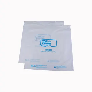 लोगो के साथ अनुकूलित मुद्रित अंडरवियर फ्रॉस्टेड ज़िप लॉक वस्त्र पैकेजिंग प्लास्टिक बैग
