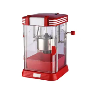 Popcorn máquina profissional doméstica pop, máquina de fazer chaleira popcorn com bandeja do popcorn para uso na festa