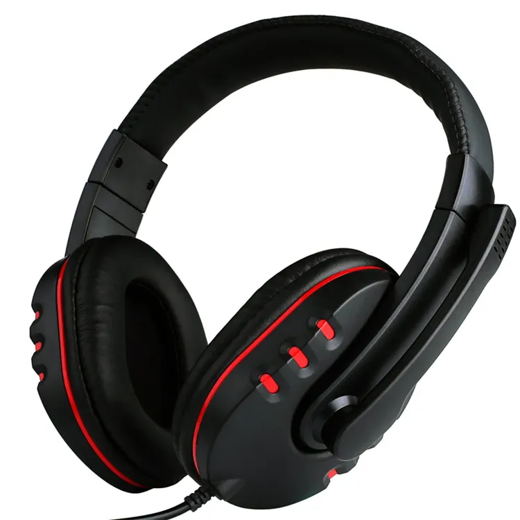 Wired Over Ear Headphones Gaming Headset with Microphone For PC Computer Laptop