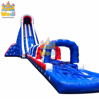 Toboggan aquatique gonflable robuste avec piscine, toboggan gonflable en vinyle pour utilisation humide, toboggan gonflable pour le plaisir estival en extérieur