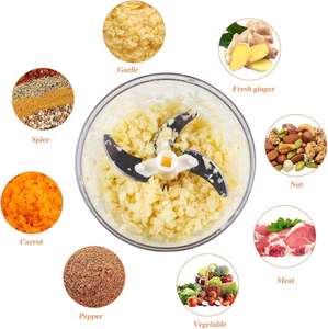 Multi-function 500/900ml Mini Pull String PP Manual Food Processor <b>Vegetable</b> <b>Chopper</b> Stainless Steel Blades BPA-Free Portable - Product Image 3