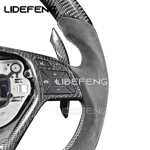 Volante de fibra de carbono de alta calidad para Mercedes <span class=keywords><strong>Amg</strong></span> C63 W204 Cla45 A45 C117 Cls <span class=keywords><strong>63</strong></span> <span class=keywords><strong>Glk</strong></span> Clac218 E63 C63 <span class=keywords><strong>Amg</strong></span> W211 W212 W213 - Product Image 6
