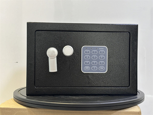 Office Home Time <b>Lock</b> Locker 25E Mini Metal Steel Safe Box Electronic <b>Lock</b> Wall-Mounted <b>Small</b> Safe for Jewelry Important Items - Product Image 3