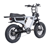Vélo électrique sport à pneus super larges 1000W EMTB tout-terrain à suspension intégrale Enduro avec batterie au lithium et moteur à moyeu arrière